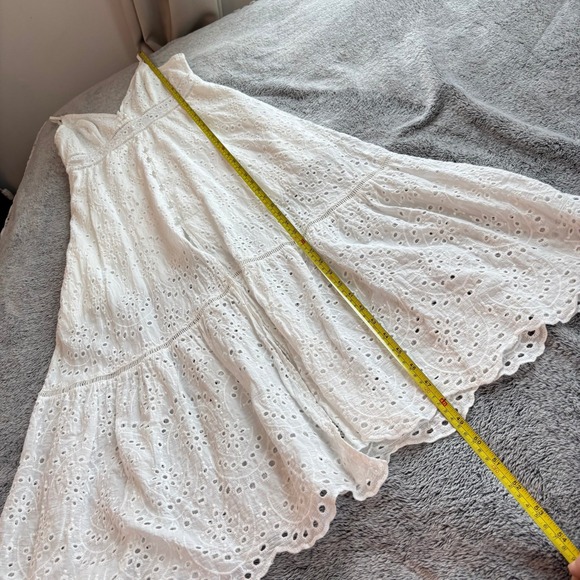 Simplee Eyelet Lace Maxi Dress XS Babydoll Coquette Cottagecore Romantic 19773 - Picture 9 of 12